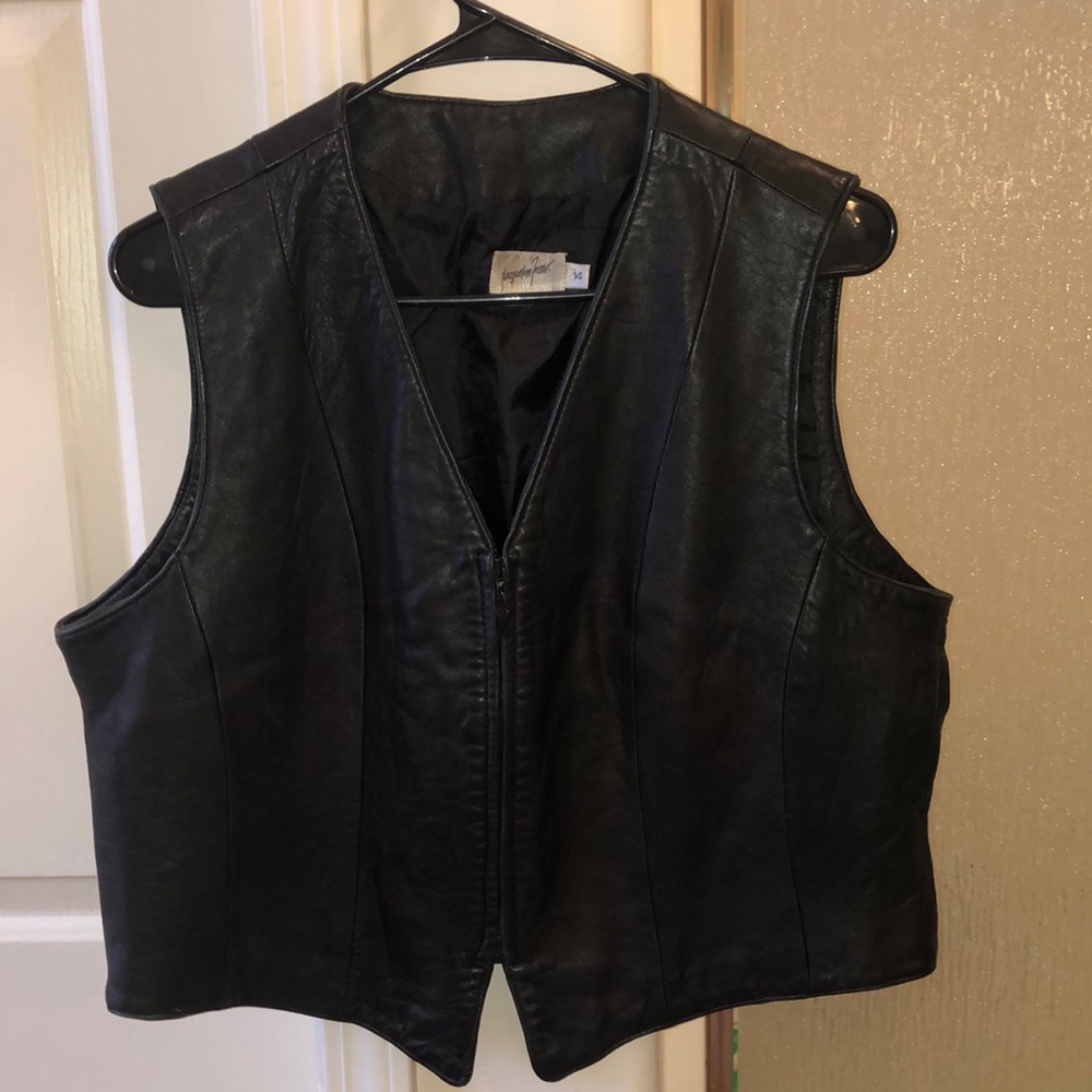 Leather vest